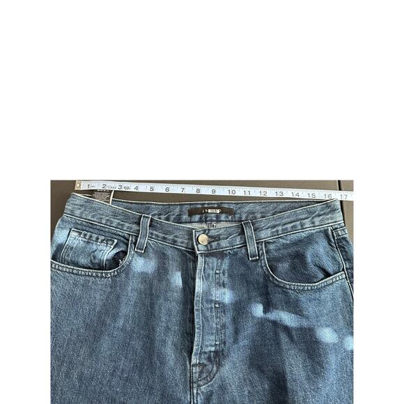 J BRAND Jeans Dark Wash Wynne Button Fly Ankle Crop Straight Leg Size 30‎ - Picture 10 of 13